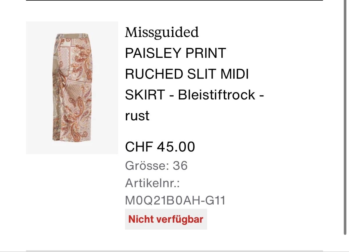 Gonne: Missguided Rock, Gr. 36 – Usato da Thun venduto da tat_zb9b 2