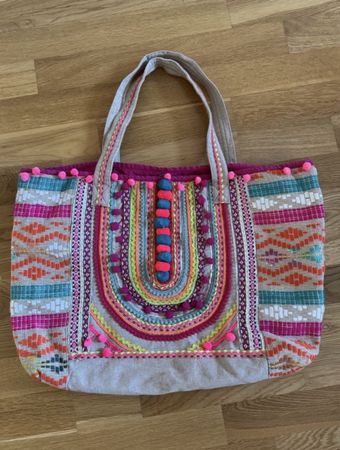 Strandtasche  bestickt, neu! Boho Hippychic