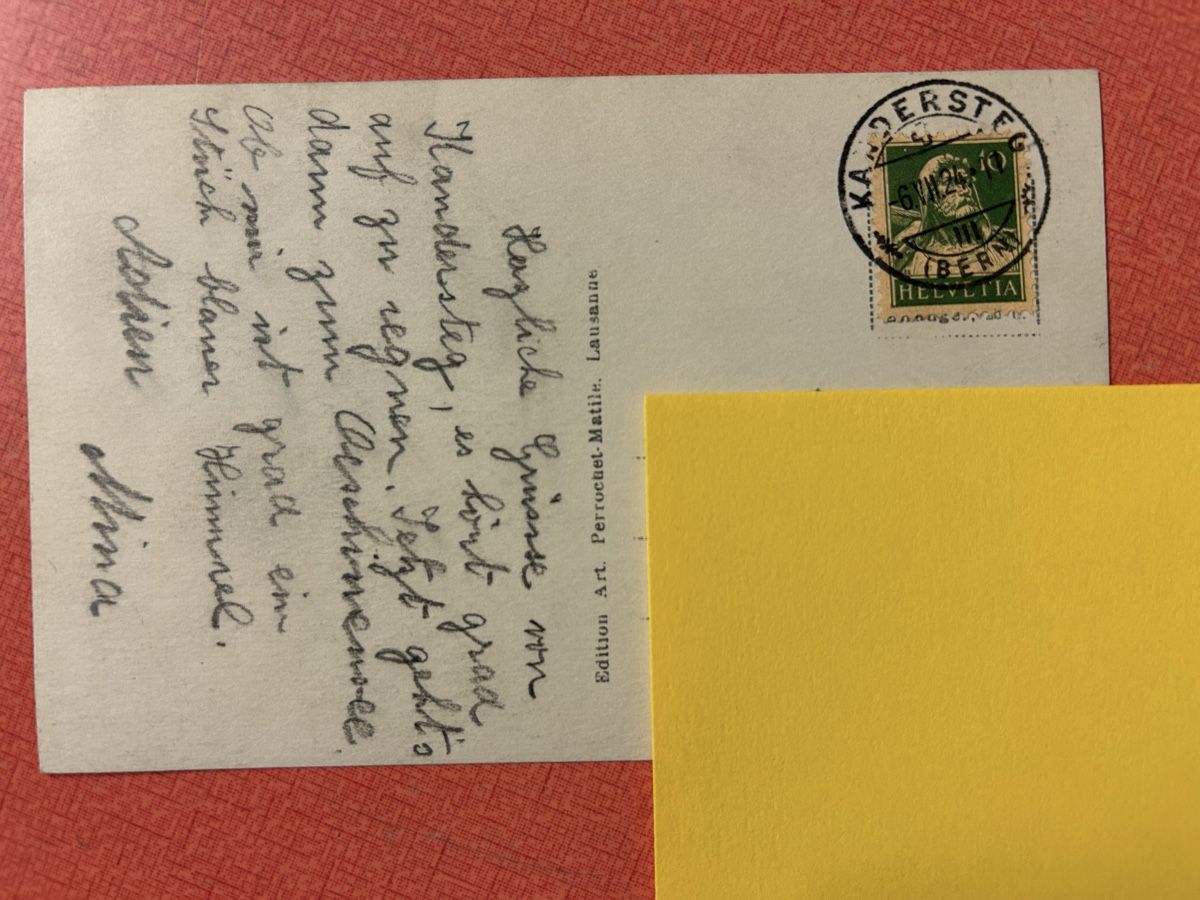 Cartoline postali: Alte Ansichtskarte Kandersteg von der Gemmi aus gesehen – Usato da Lanzenhäusern venduto da vic63 2