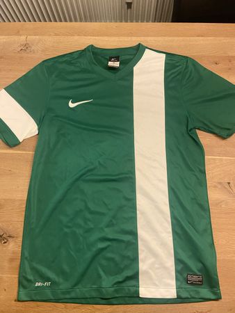 Nike Dri-FIT Fussballtrikot, Grösse M, Grün-Weiss top!