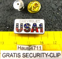 CHEVROLET AUTO USA No.1 PIN ENAMEL MIT SECURITY-CLIP