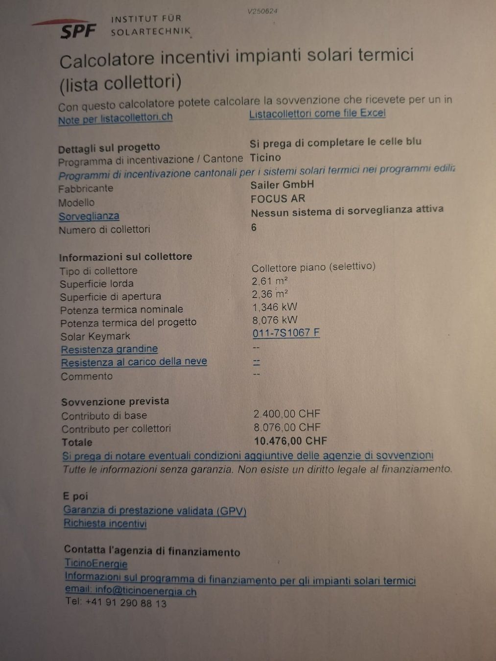 Dispositivi a energia solare: 6 Pannelli solari termici usati – Usato da Arbedo venduto da albi62 3