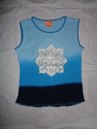 2000s/y2k mandala rhinestone/strass top s