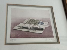Heinz Voß  Original Radierung Kunst