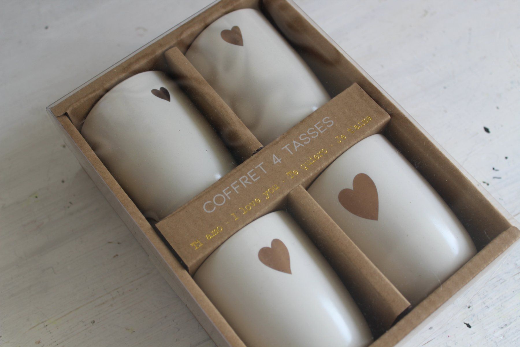Tassen: 4 Tasses à café – Gebraucht aus Morges von Vintage_Only