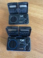 2x Philips Travel Radio Clock D1868+AE4130 – Vintage 1980er