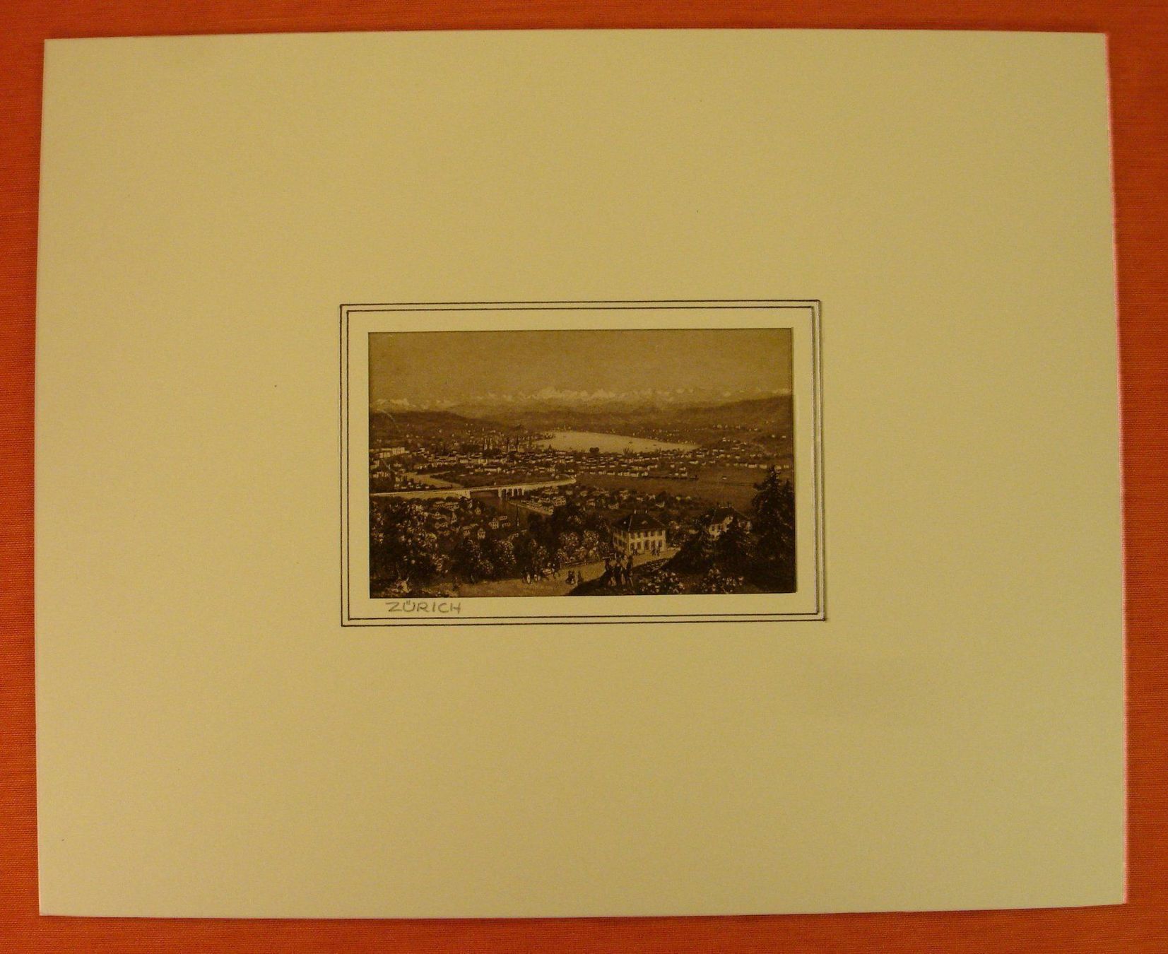 Incisioni: ZÜRICH, AQUATINTA UM 1860 – Usato da Grüningen venduto da Kartensammler 1