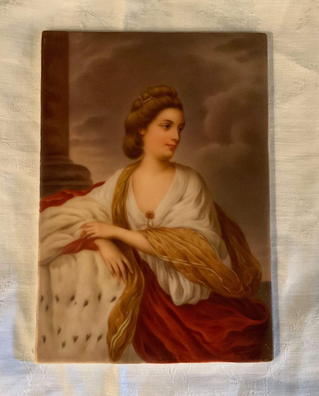 Gemälde: Portrait auf Keramik – Gebraucht aus Münchenbuchsee von kruseli
