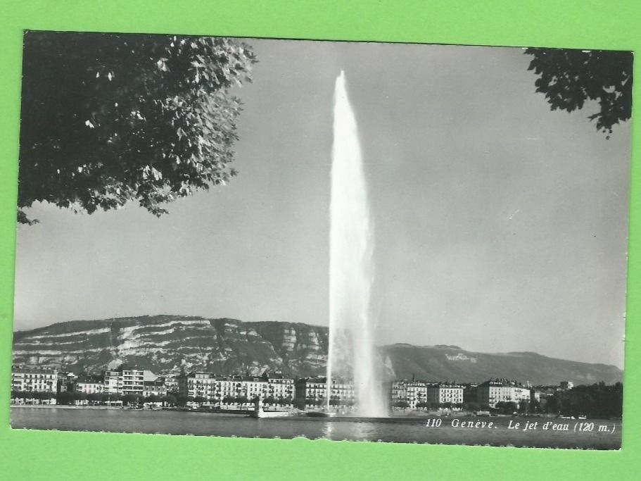 Cartoline postali: Genève, Le jet d'eau – Usato da Zürich venduto da t24_de