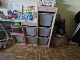 ensemble de 3 structures Trofast Ikea avec 18 paniers