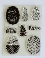 Clear Stamp Ananas Relax Birthday Silikon Stempel