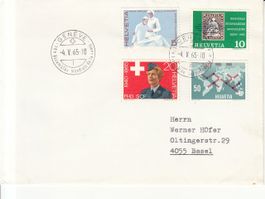Sonderstempel S. 592 Type l Genève 1965