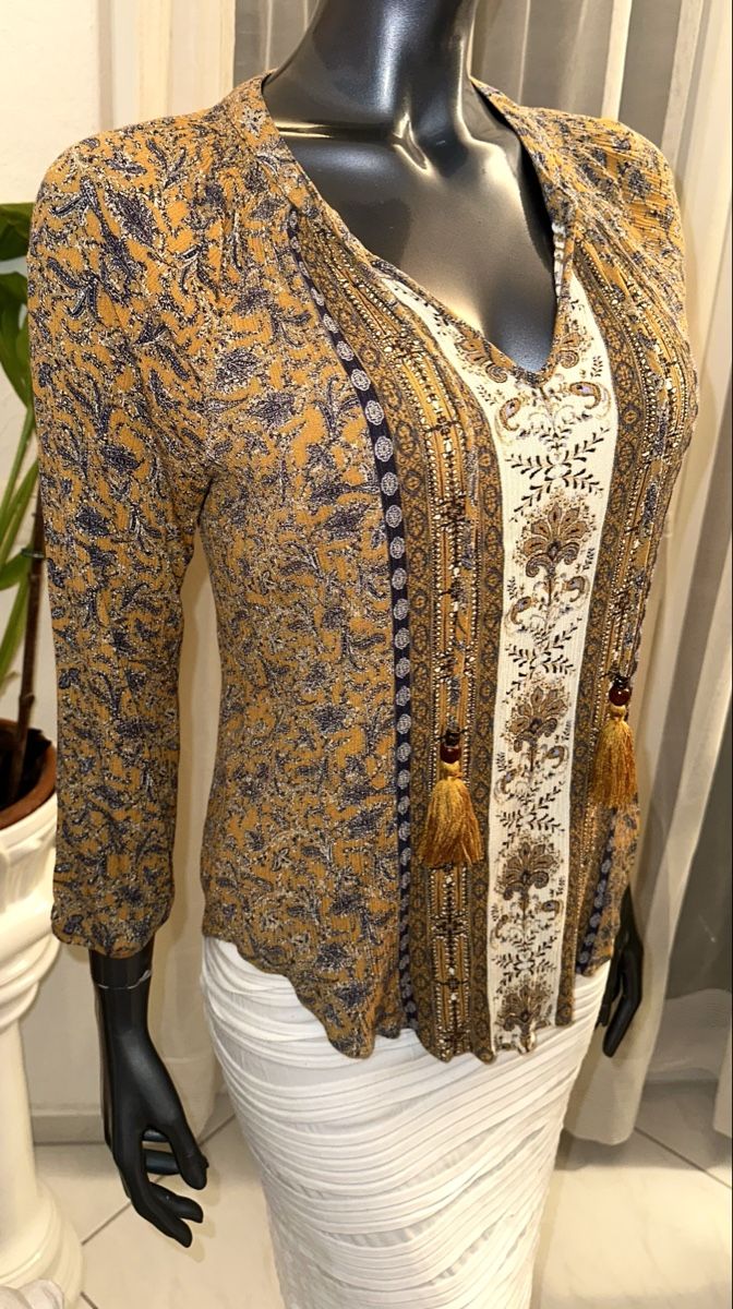 Camicette: MASON&BELLE BOHO BLUSE GR. M neuwertig – Nuovo (secondo la descrizione) da Unteraegeri venduto da MH203 5
