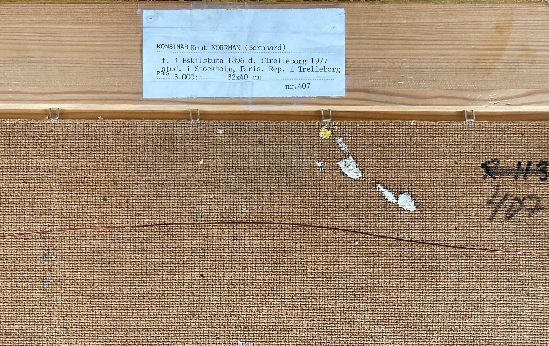Tableaux: Knut Norman (1896-1977) – D'occasion à Grosshöchstetten par Perle1951 4