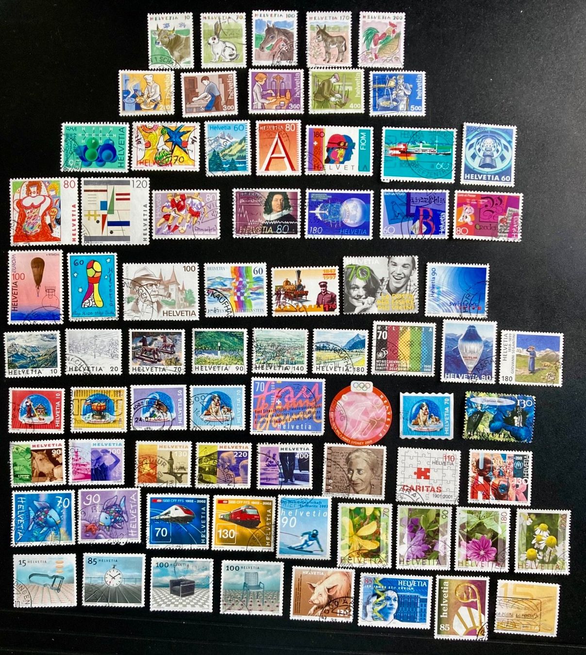 Tutti i francobolli: Schweiz, 500+ Briefmarken # – Usato da Hermetschwil-Staff venduto da sta_6fjv 2
