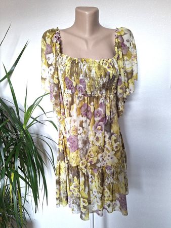 Blouse Fluide CORTEFIEL–Imprimé Floral Bohème–Taille L (EUR)
