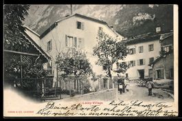 AK Lavey-Village, Straßenpartie im Ort