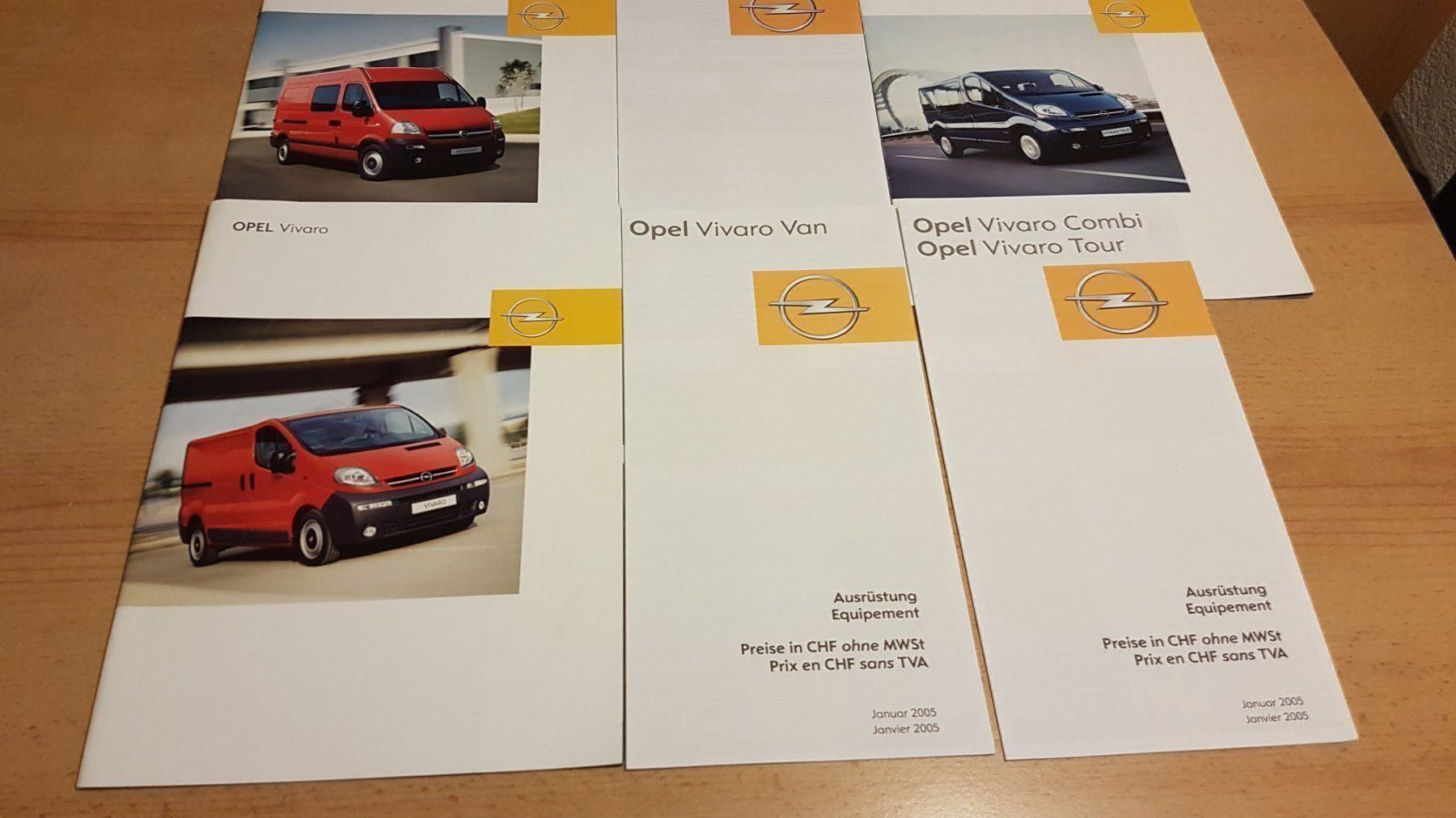 Opel Documenti: Opel Nutzfahrzeuge 2005 Prospekte – Usato da Boswil venduto da MAF_952