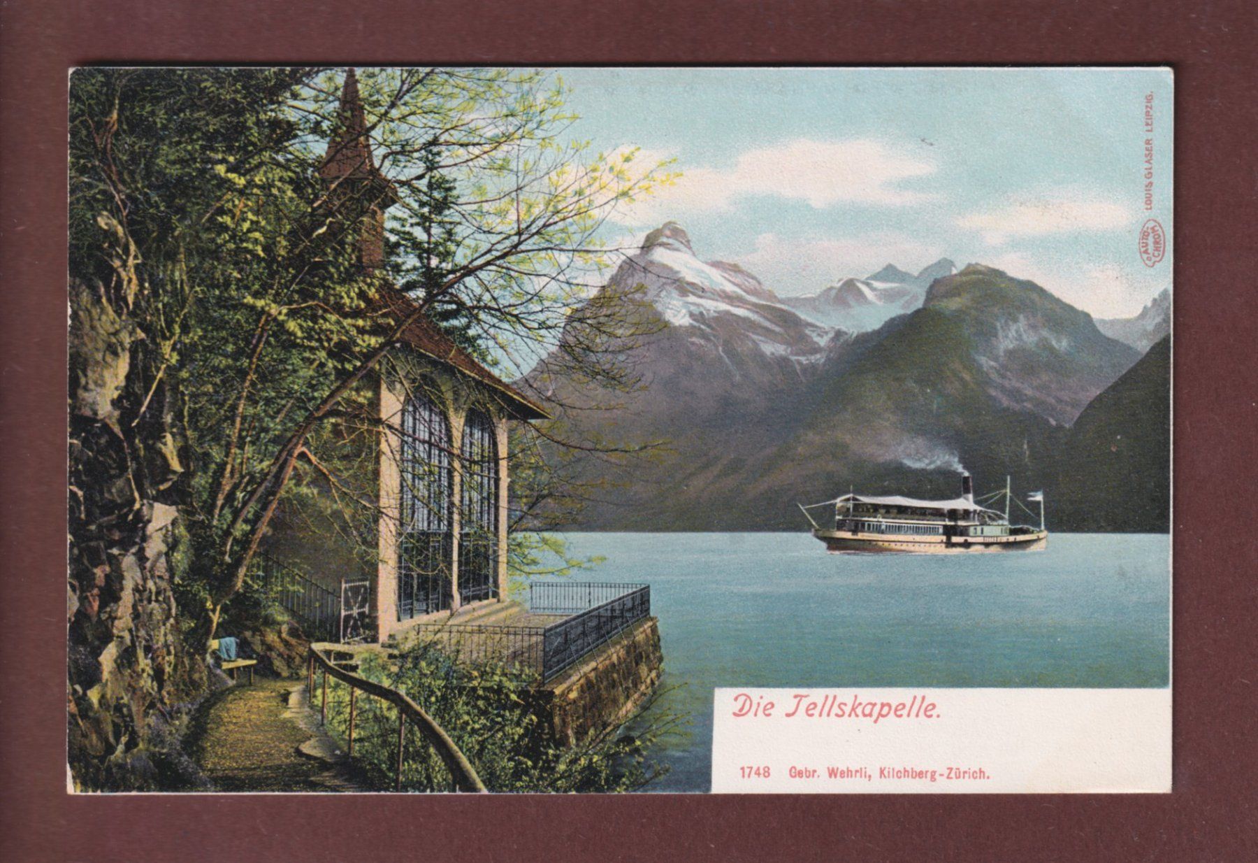 Ansichtskarten: TELLSKAPELLE - Schiff – Gebraucht aus Pully von nicecards