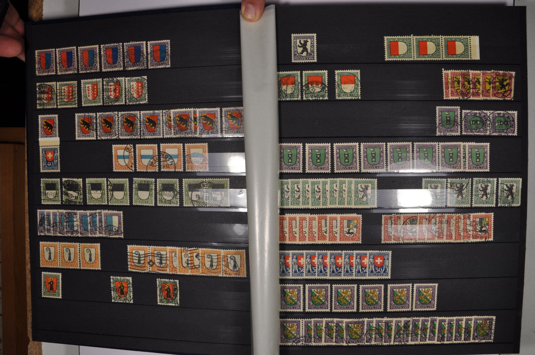 Alle Briefmarken: Lagerbuch Pro Juventute **/*/gest. ab Beginn – Gebraucht aus Wolfhalden von Zinauktion 1