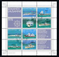 1978 Gedenkblock  LEMANEX, Lausanne Nr. W59, ET ʘ, KP 7.-
