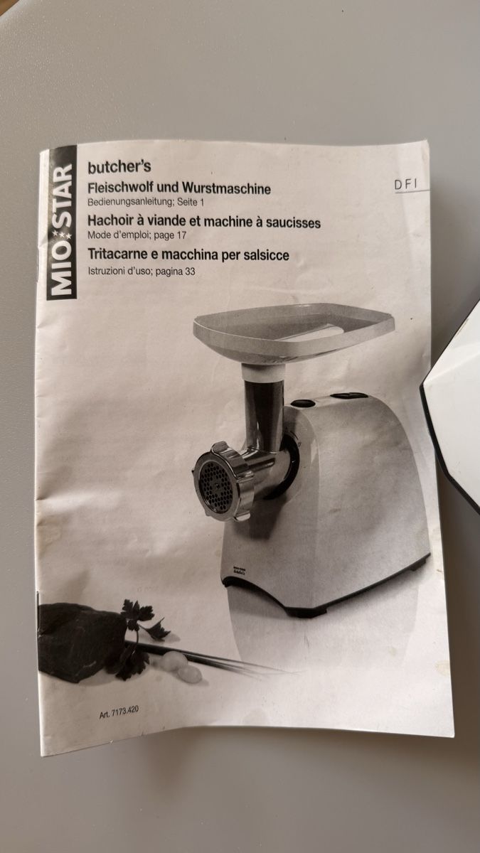 Mio Star Elettrodomestici da cucina: MIO STAR Butcher's Fleischwolf – Usato da Delemont venduto da ann_ftj8 3