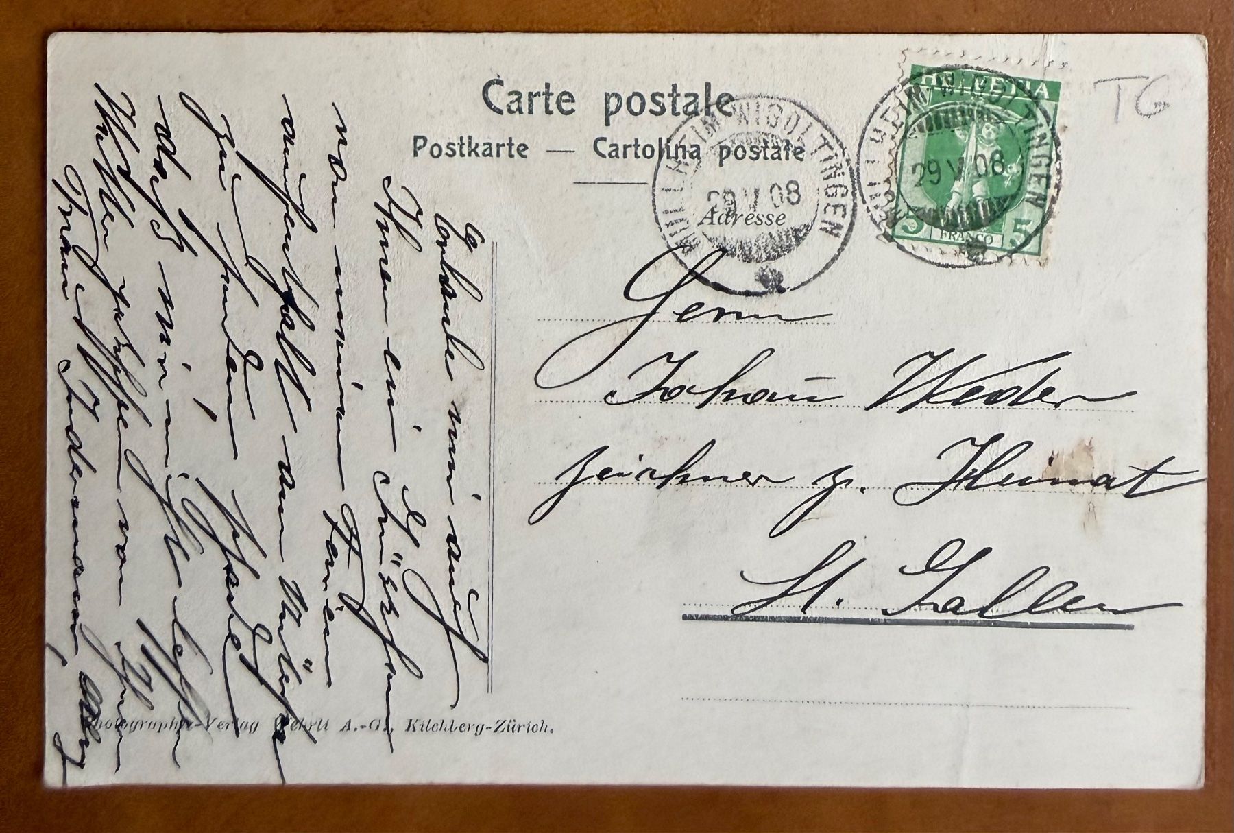 Cartes postales: Steckborn der Turmhof 1908 – D'occasion à Lutry par Ediego 1