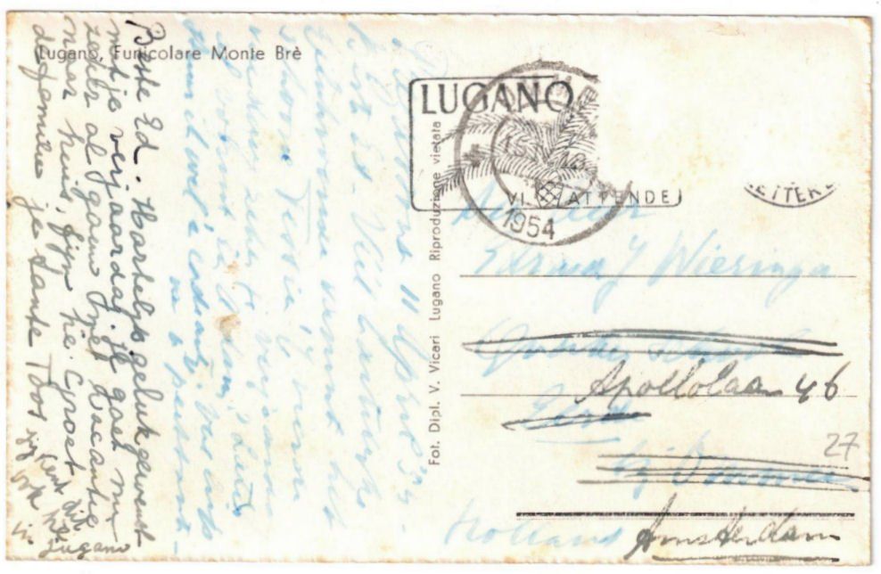 Cartoline postali: Lugano - Standseilbahn Monte Brè – Usato da Binningen venduto da Mountainrider 1