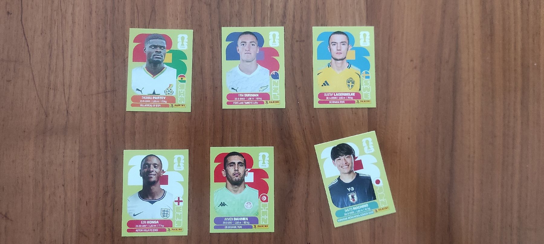 Panini Sammelbilder & Trading cards: 6 Panini Sticker  – Gebraucht aus Matzendorf von fab_6mpb