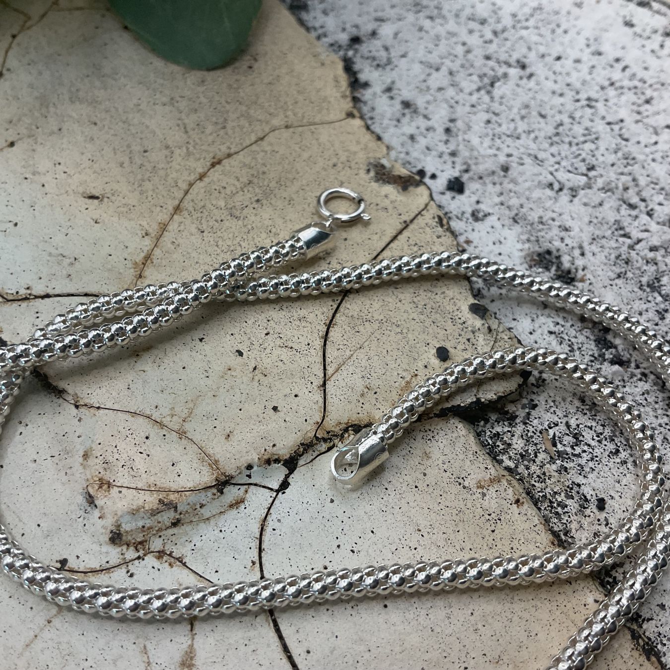 Catenine: Popcorn Collier, 3mm, 47cm – Nuovo (secondo la descrizione) da Luzern venduto da S.Kern01 2