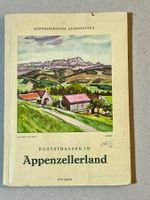 POSTSTRASSEN IM APPENZELLERLAND – 1952 Landkarte