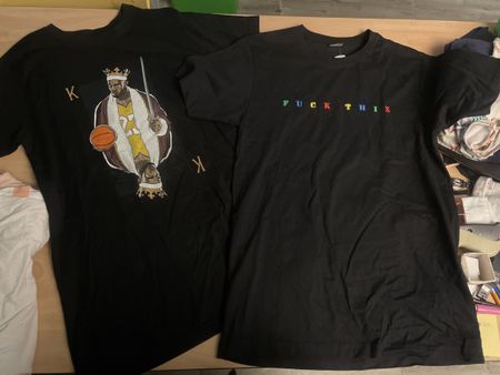 2x T-Shirt Mister Tee Gr. M, schwarz, neuwertig