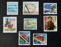 5-13-1 Timbres Helvetia oblitérés. Année 2010.