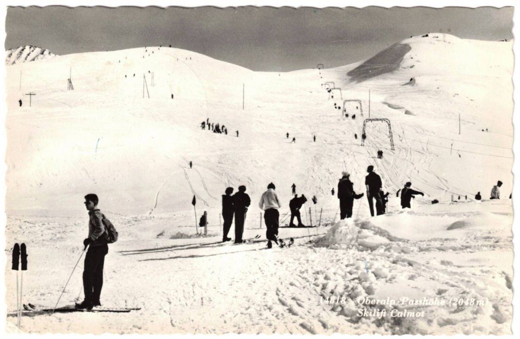 Cartoline postali: Oberalp - Skilift Calmut – Usato da Binningen venduto da Mountainrider