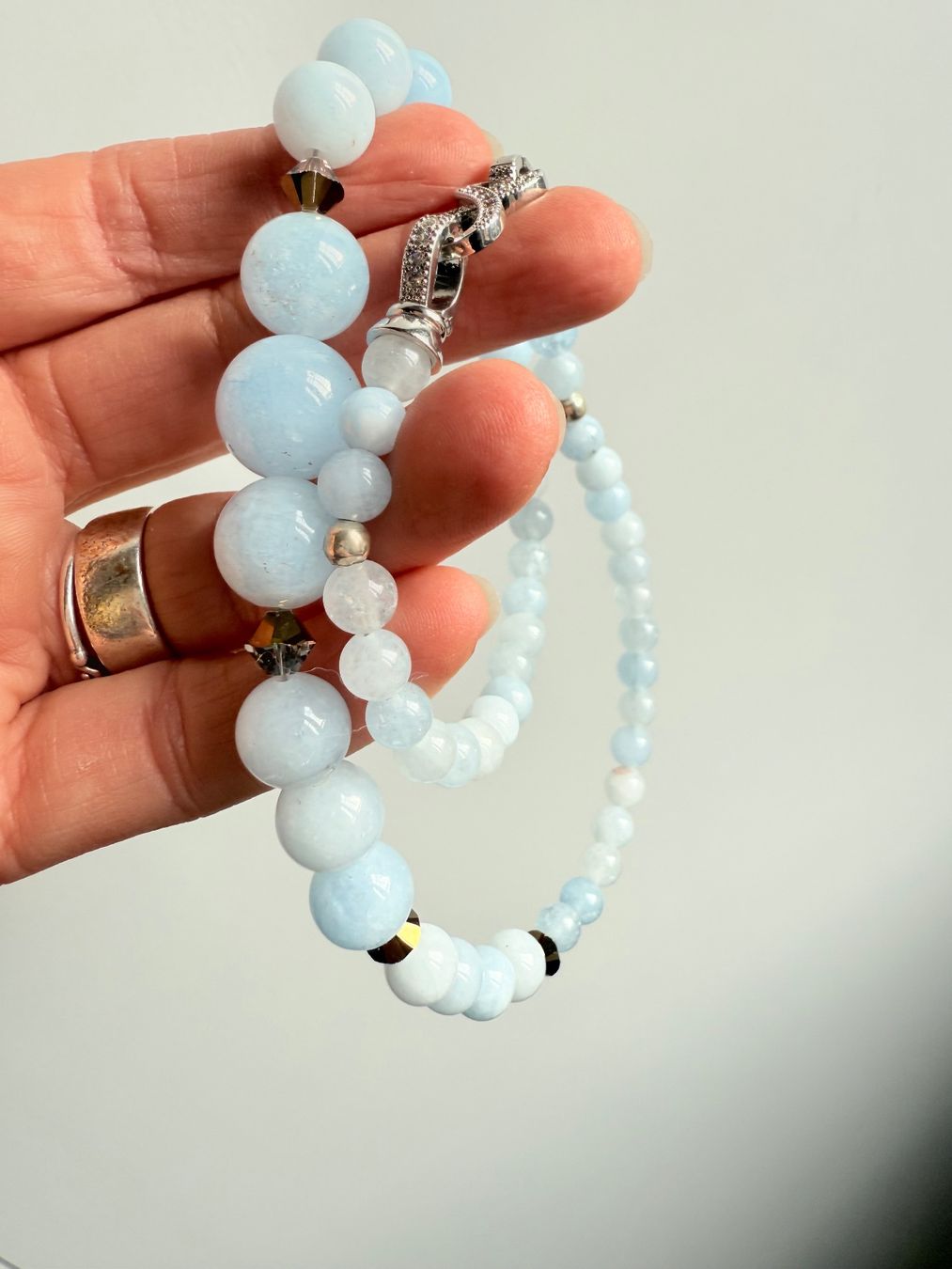 Catenine: Unikat Aquamarin Collier NEU – Nuovo (secondo la descrizione) da Basel venduto da Chili007 9