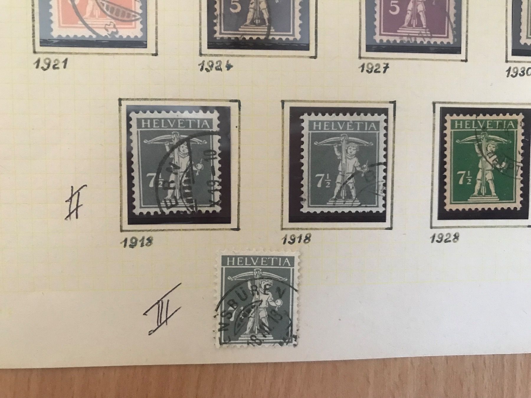 Tous les timbres: 1909 - 1933, Tellknabe mit Armbrust – D'occasion à stäfa par brandy66 1