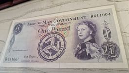 Banknote Isle of Man 1 Pound Queen Elizabeth II