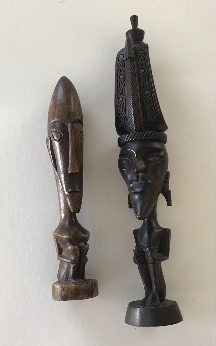 Skulpturen & Statuen: Statuettes africaines authentiques - décor d'automne! – Gebraucht aus Penthaz von Petrus45 1