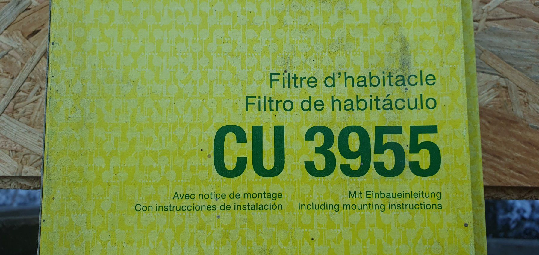 Volkswagen Tutti pezzi di ricambio auto: MANN Filter CU 3955, Neu, Originalverpackt, Pollenfilter – Nuovo e nell'imballaggio originale da Langnau i. E. venduto da Superseven69