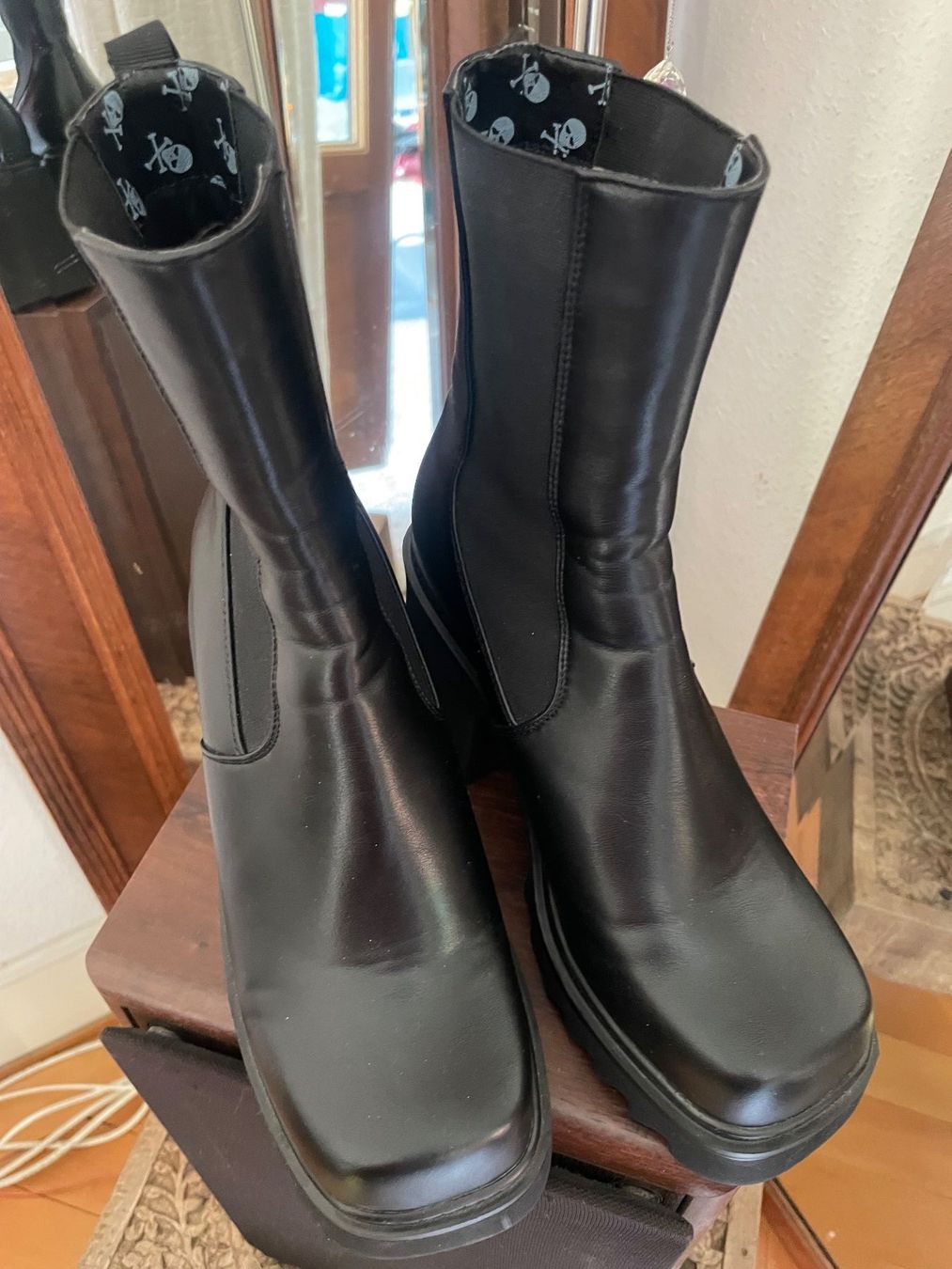 Scarpe da donna: Emo punk square toe platform boots (37) similicuir – Nuovo (secondo la descrizione) da Genève venduto da lailas_things 5