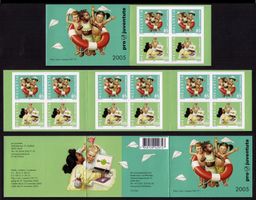 2005_J377+79Aa_Pro Juventute_MARKENHEFT mit 6x Paar ! **