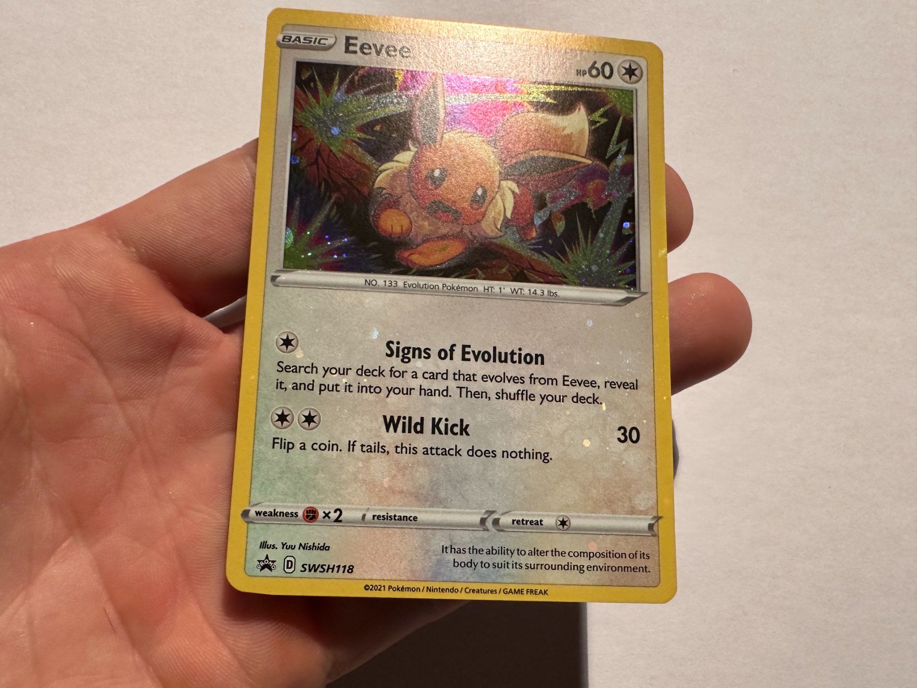 Pokémon Carte collezionabili: Eevee holo bleed SWSH Promo EN – Usato da Hagendorn venduto da Pokecollectorch 1