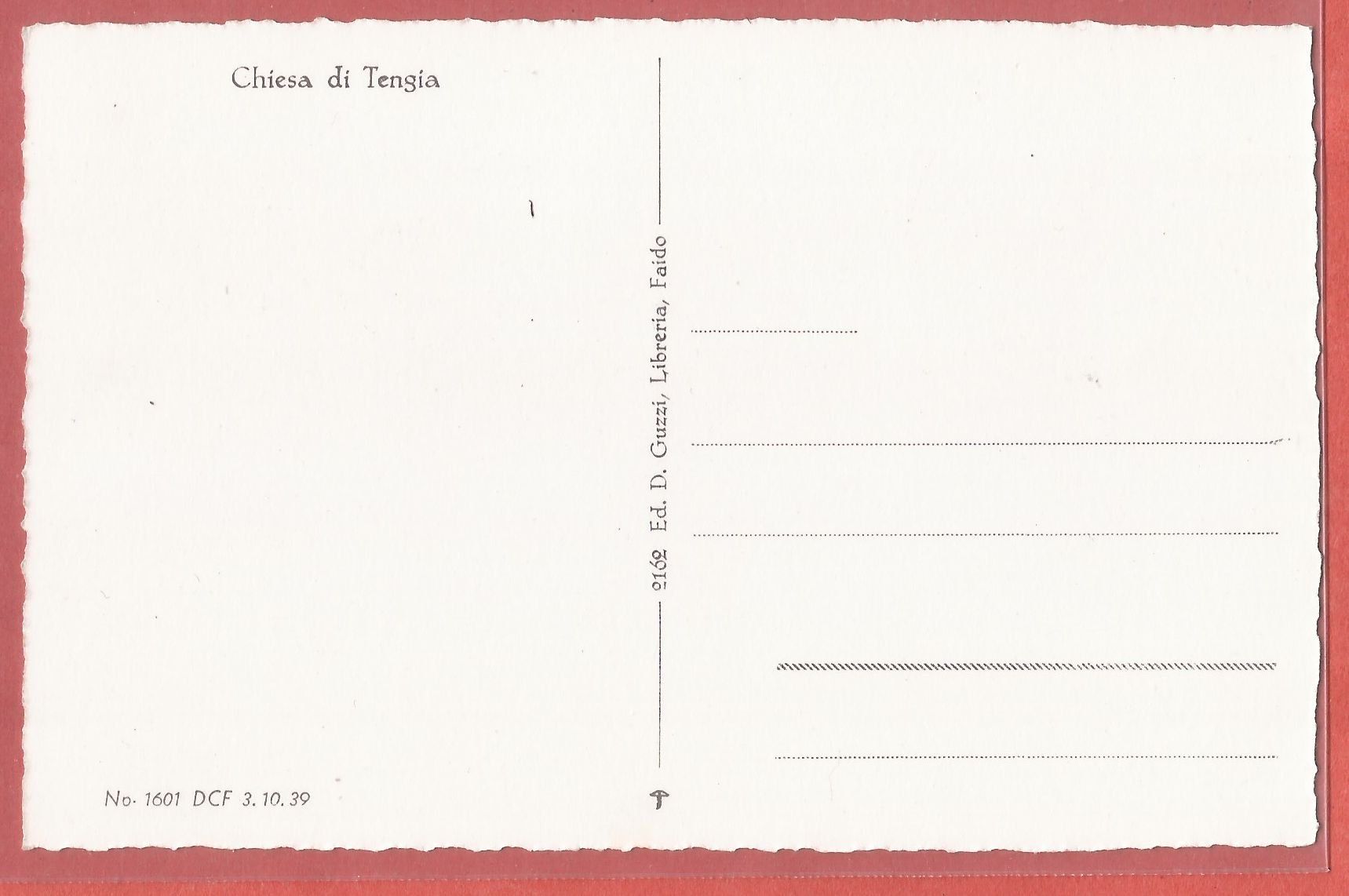 Cartoline postali: Tegna im Centovalli - ca. 1940 – Usato da Fislisbach venduto da Porano 1
