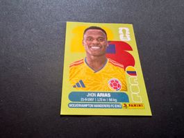 Panini FIFA Fussball WM 2026 Sticker Jhon Arias COL 17