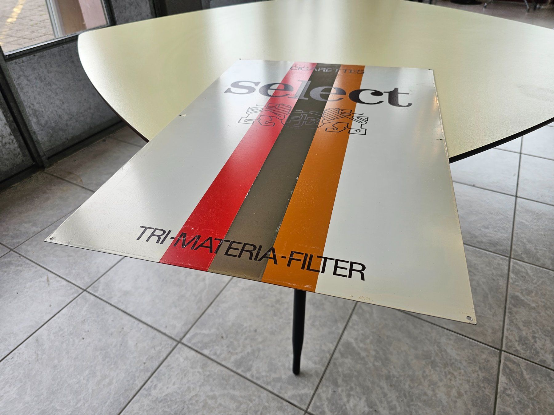 Schilder: Vintage Select Cigarettes Werbeschild Blechschild Alu – Gebraucht aus Nottwil von Wondewa-Shop 2