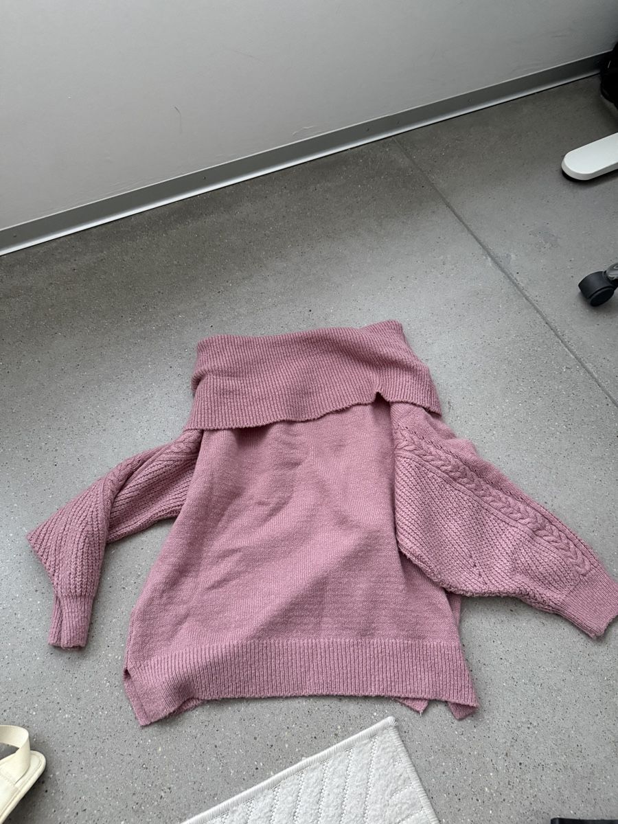 Maglioni & Felpe: Topshop Strickpullover Off-Shoulder Rosa, Grösse 36/S – Usato da Zürich venduto da iva_iva 1