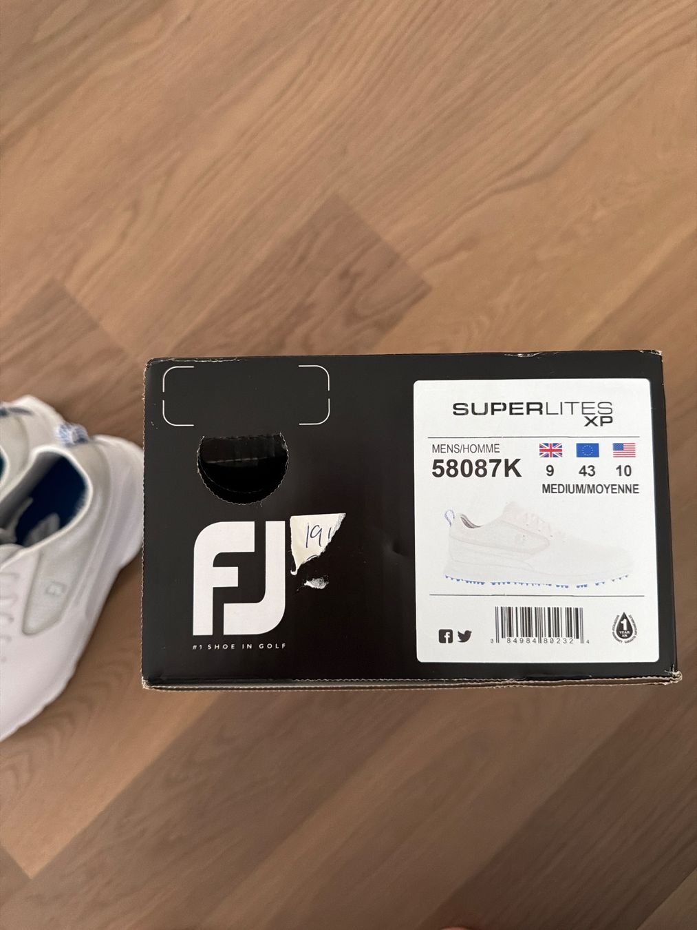 Scarpe da uomo: FJ Superlites Golfschuhe Weiss Gr.43 – Nuovo e nell'imballaggio originale da Kloten venduto da canela9 5
