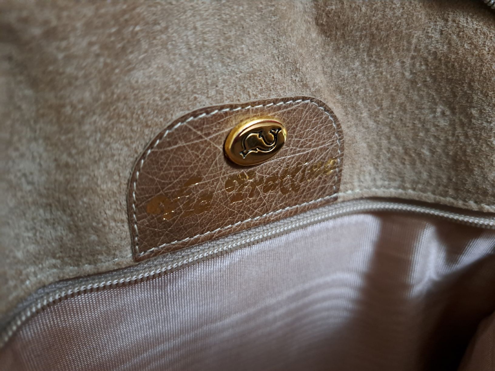 Borse da donna: Straussenleder Tasche Vintage  Braun – Usato da Zufikon venduto da Dysundas 3
