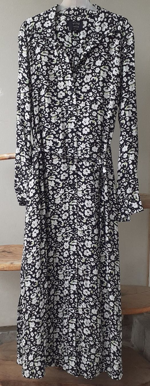 Vestiti: Silver Creek langes Viscosekleid, 36 – Usato da Bern venduto da Solarsystem