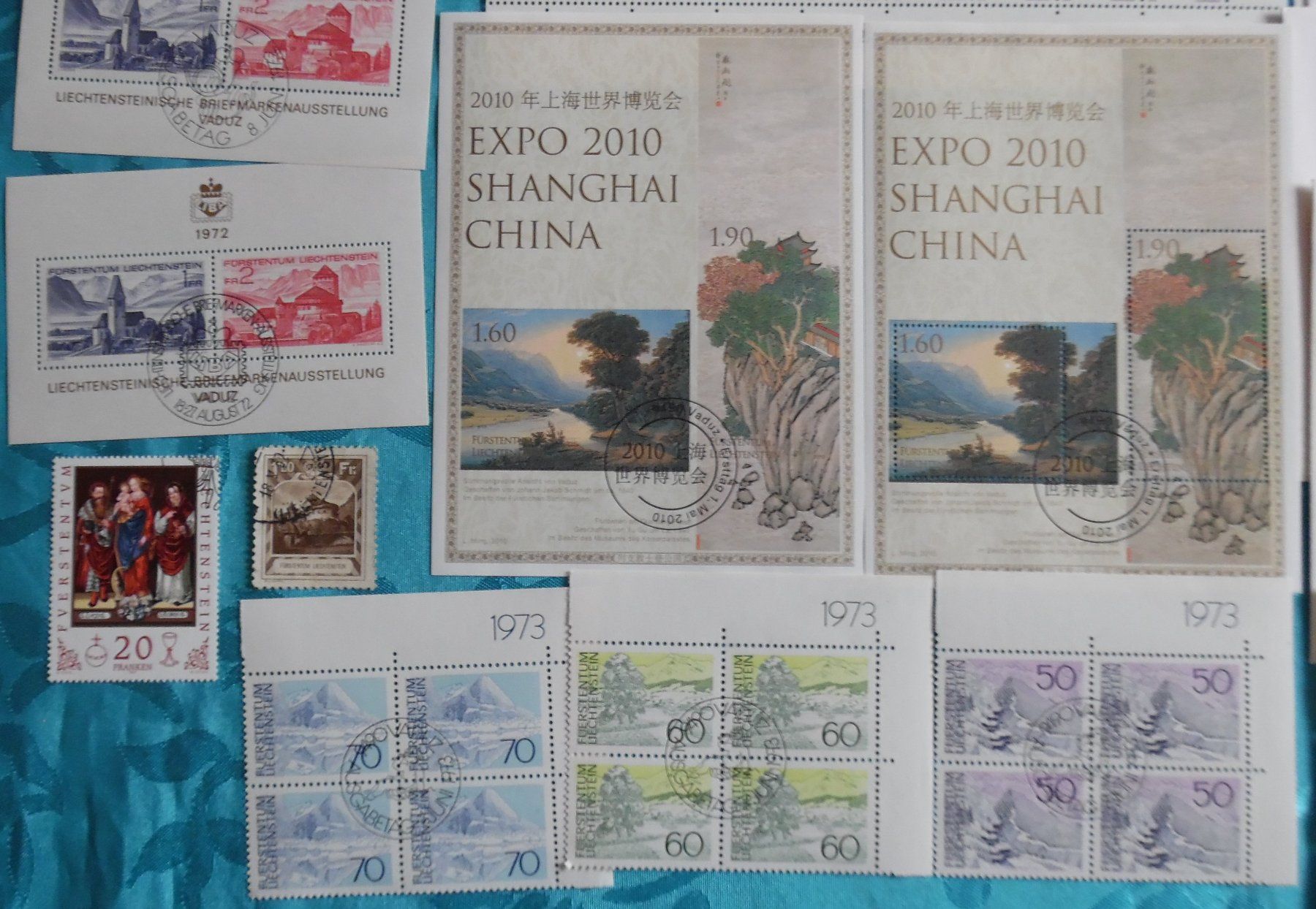 Alle Briefmarken: Sammlung FL-Marken – Gebraucht aus Bellinzona von Luna093 3